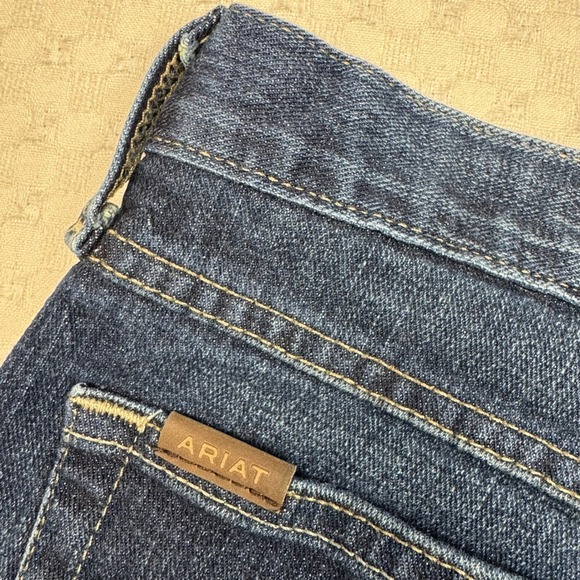 Ariat M7 Legacy Jeans Slim Fit Straight Leg Dark Wash Denim Mens 34x33 Western - Picture 14 of 15